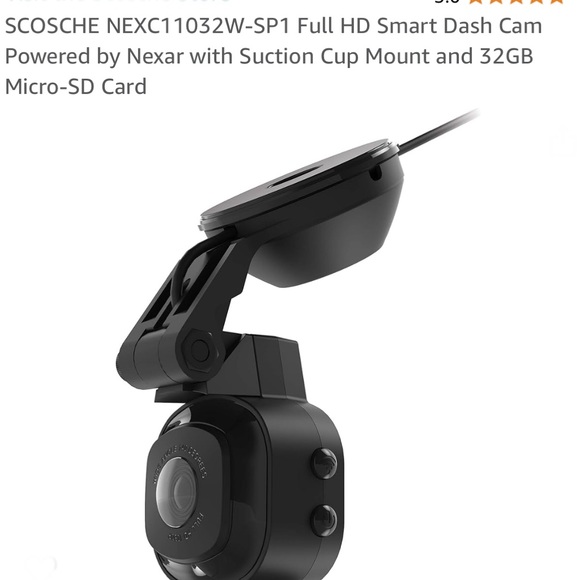 Scosche NEXC1 Smart Dash Cam - Black NEXC11032W-SP1 With 32 GB Card Included - Picture 4 of 4